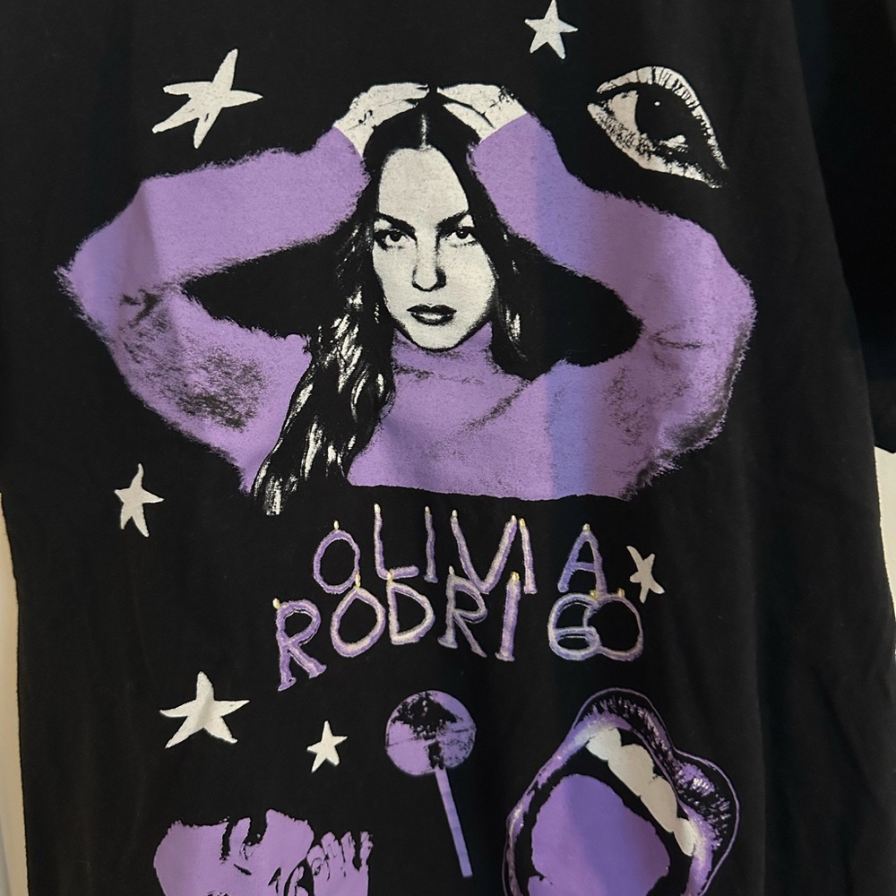 Olivia Rodrigo Graphic Tee in Black and Purple